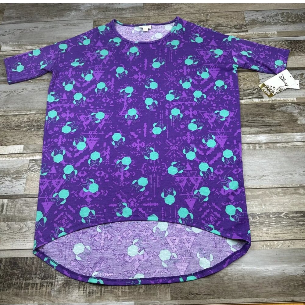 NWT Lularoe XXS Disney Irma purple minnie mouse